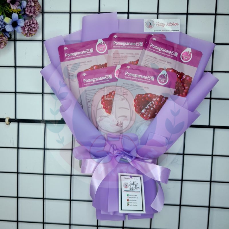 Buket Masker Wajah Bouquet Face Mask Wisuda Kado Ultah Birtday Valentine Bucket Murah Bandung