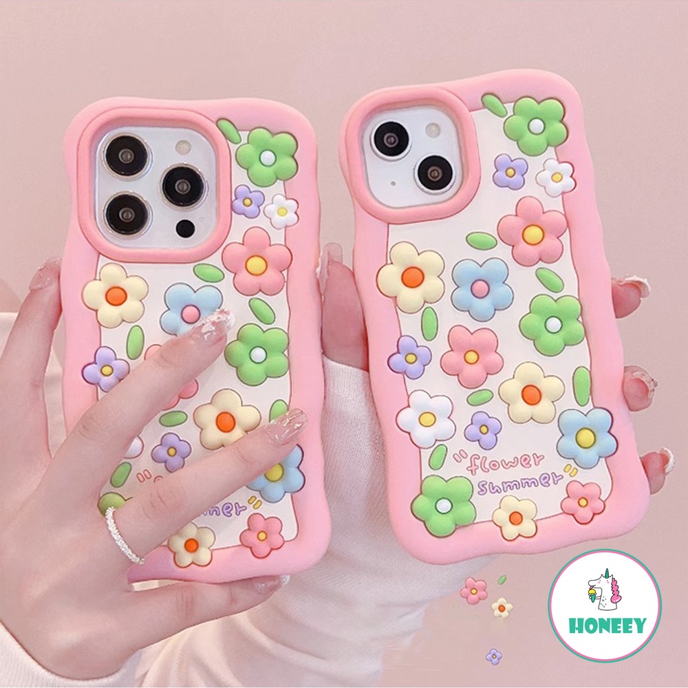 IPHONE Casing Ponsel Motif Bunga Mawar Pink Lucu Untuk Iphone14 13 12 Pro Max Casing Iphone11 14pro 13pro 12pro Shockproof silicagel Soft Cover