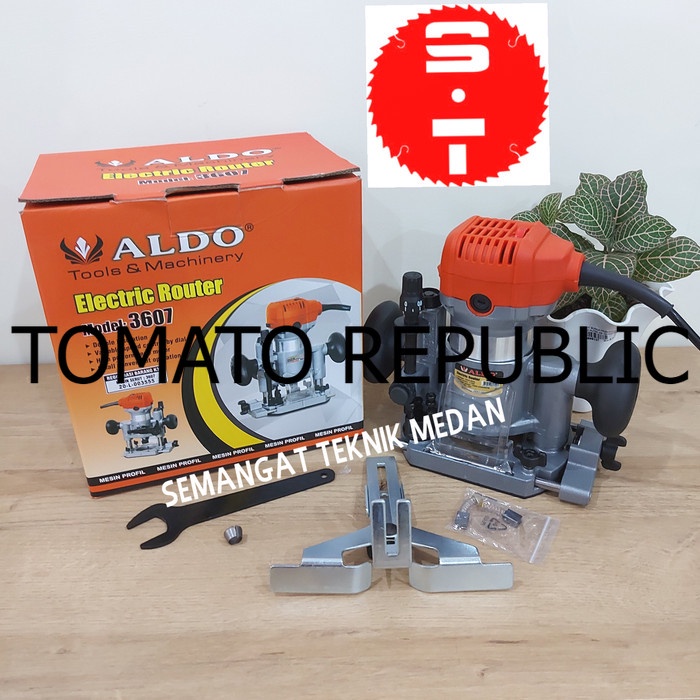 Murah 3607 MESIN HAND TRIMMER MINI PROFIL ROUTER TANGAN DUDUKAN 1/4" ALDO JKB562