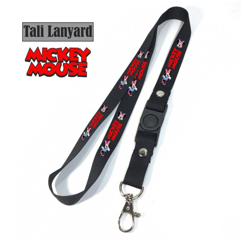 

lanyard MICKEY MOUSE tali lanyard DISNEY FILMS gantungan kunci name tag id card kartu nama / tali lanyard gantungan leher fullprint