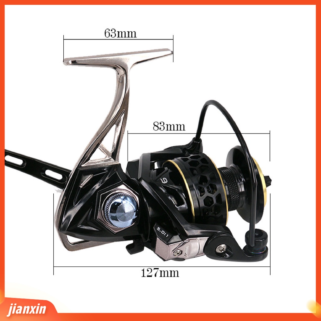 (In Stock) DEUKIO Roda Pancing Spinning Ringan Anti Korosi Stainless Steel Lengan Lipat Rocker Spinning Reel Untuk Memancing