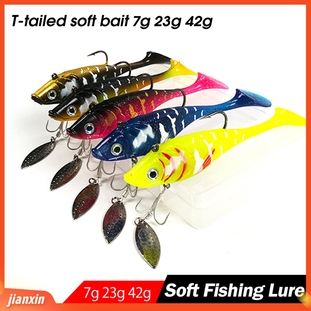 (In Stock)7 /23 /42g Umpan Lembut Memancing Mirip Hidup Menggoda Simulasi Hidup Bentuk Ikan Treble Hooks Soft Lure Untuk Pecinta Memancing