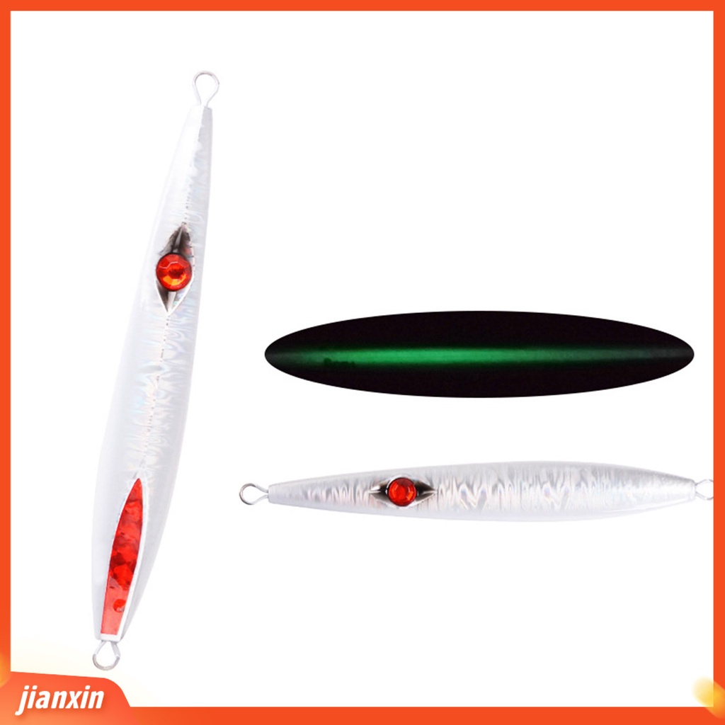 (In Stock) 130g /160g Luminous Slow Sinking Fall Umpan Buatan Jig Untuk Angling