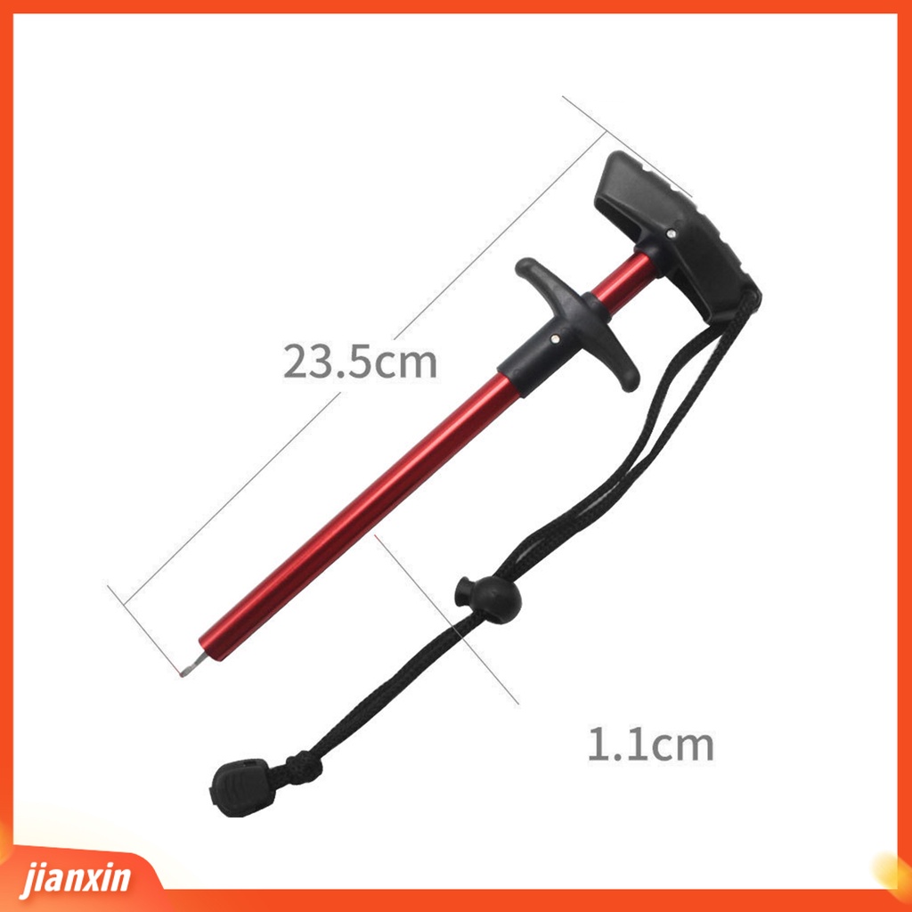 (In Stock) 23.5cm Ukuran L Detacher Kait Ikan Bentuk T Bahan Metal Portabel Dengan Tali Anti Hilang