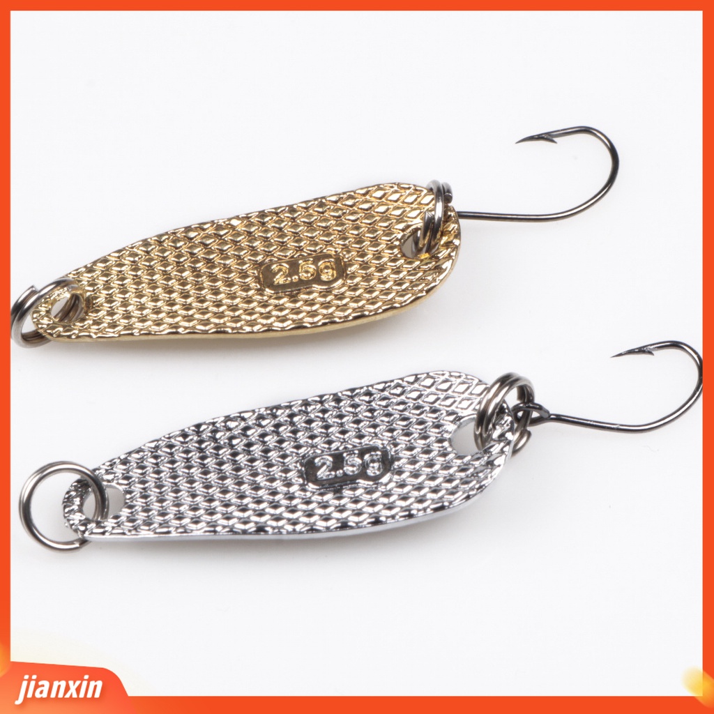 (In Stock) Logam Payet Buatan Umpan Pancing Sendok Kait Tunggal Ikan Lure Curve Tackle