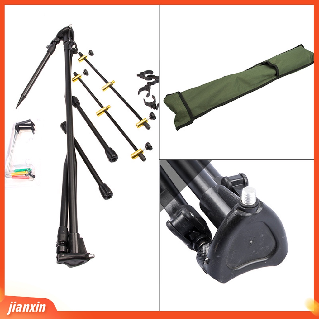 (In Stock) Holder Joran Pancing Lipat Anti Karat Portable Adjustable Retractable Fishing Pole Stand Untuk Outdoor