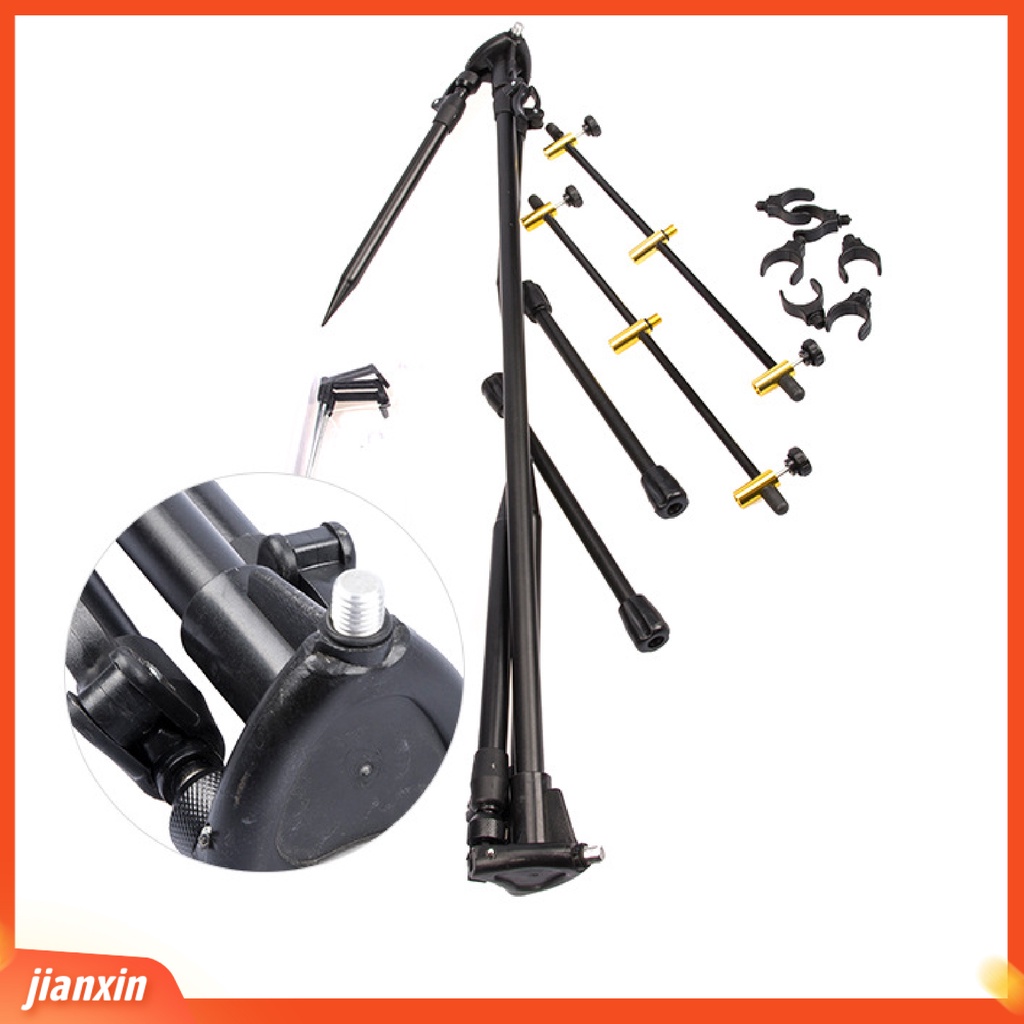 (In Stock) Holder Joran Pancing Lipat Anti Karat Portable Adjustable Retractable Fishing Pole Stand Untuk Outdoor