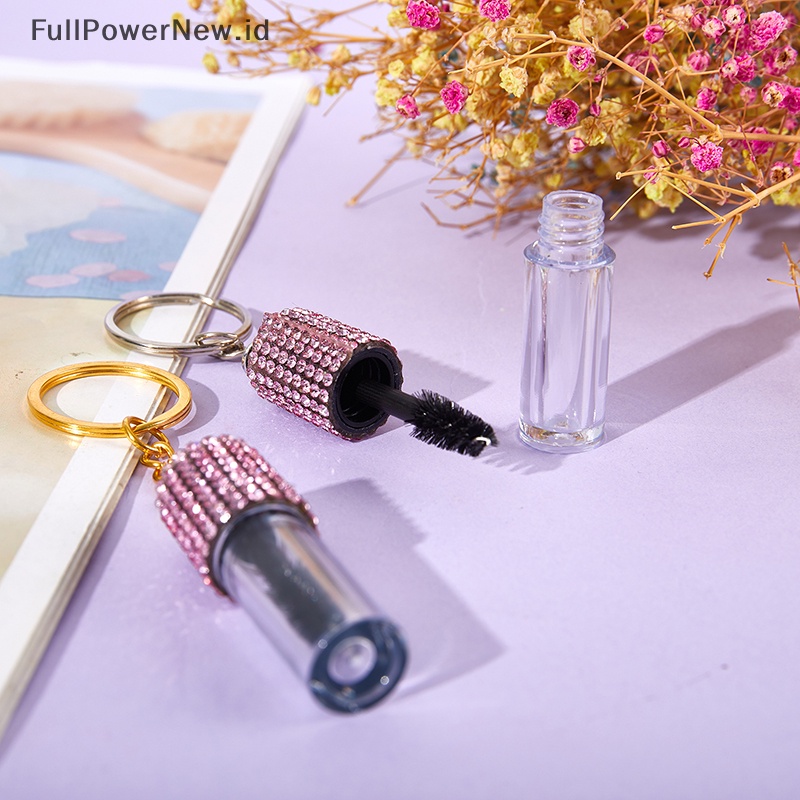 Power 1pcs Reusable Eyelash Extension Mini Maskara &amp; Bulu Mata Tongkat Brush Keyring ID