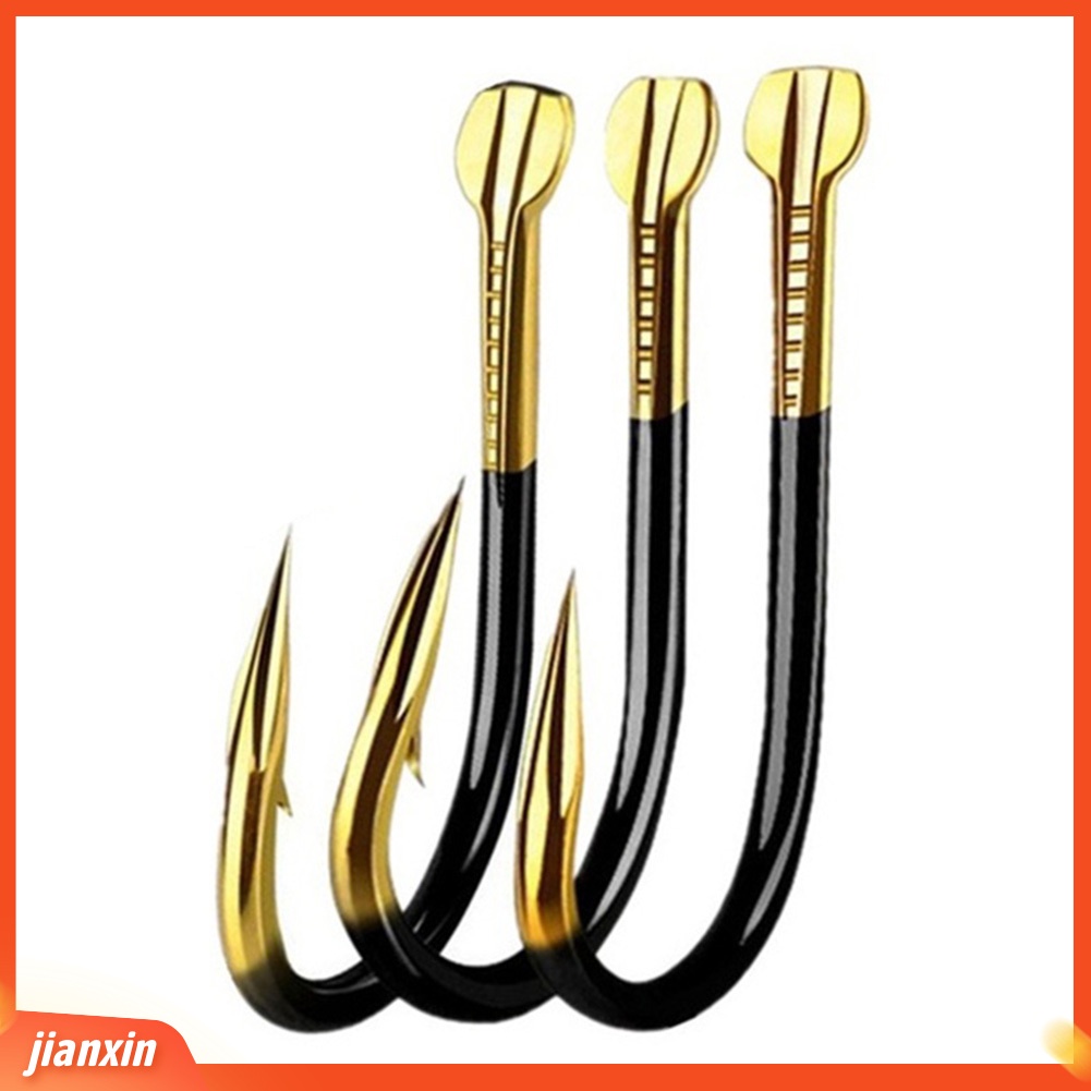 (In Stock) 10Pcs Kait Pancing Luar Berduri Besi Umpan Holder Fish Tackle Aksesoris