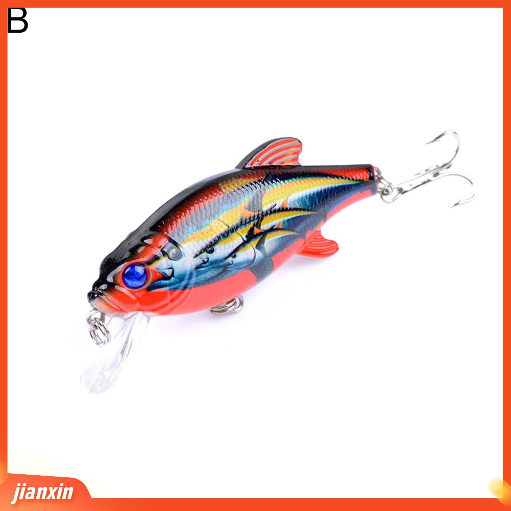 (In Stock) 8cm 3D Mata Dicat Bionic Wobbler Renang Ikan Kecil Buatan Memancing Umpan Keras