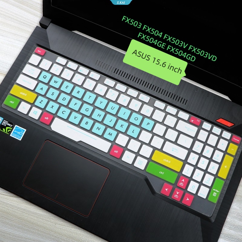 Film Keyboard Laptop Untuk Model ASUS 15.6inch FX503 FX504 FX503V FX503VD FX504GE FX504GD Silikon Berkualitas Tinggi Tahan Air Multi-Warna Slim Keyboard Film [ZK]