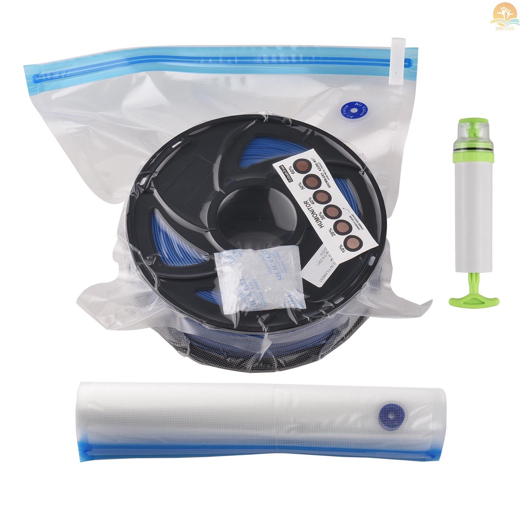 In Stock eSUN Vacuum Storage Bag Kit Untuk FDM 3D Printer Filament Vakum Kompresi Menebal Tas Penghemat Ruang Reusable Dry Pouch Dengan Pompa Tangan Klip Penyegel Indikator Kelembaban Ca