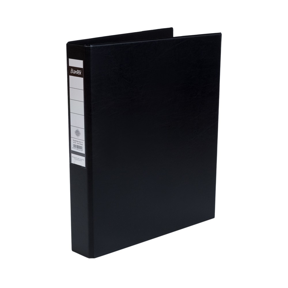 

[Artomas] Bantex Ring Binder 2 Ring D 25mm A4 Black 8222 10