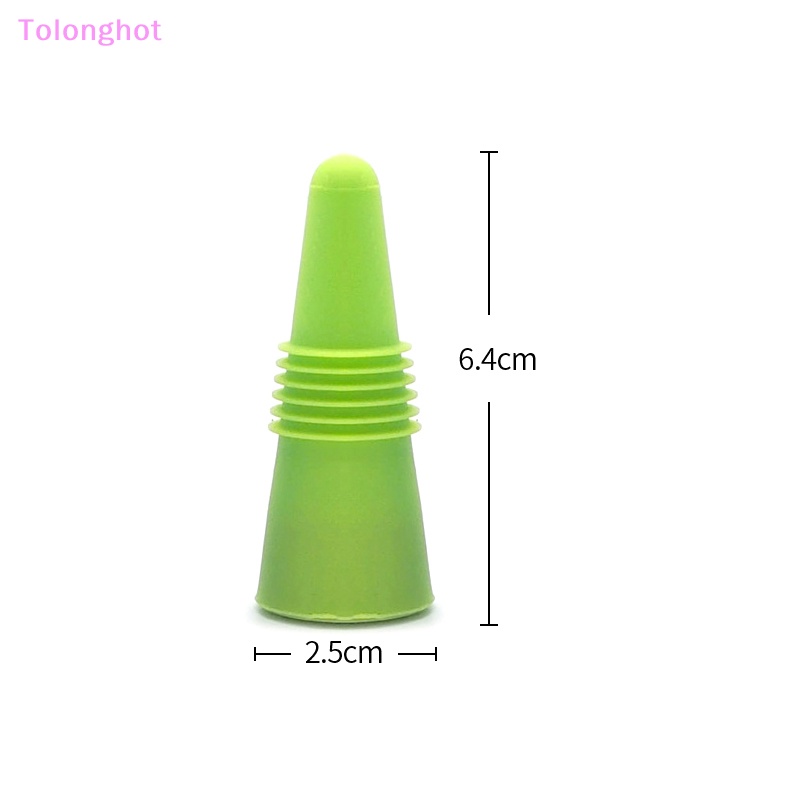 Tolonghot&gt; 4/8Pcs Sumbat Wine Untuk Botol Wine Colorful Silikon Stainless Steel Wine Stopper Wine Outlet Cap Penutup Botol Minuman Sumur