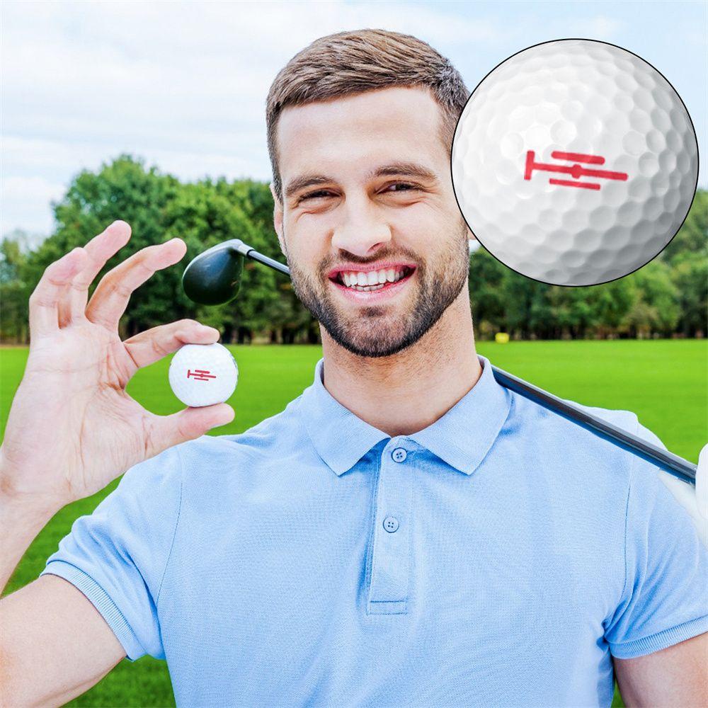 LANFY Alat Bantu Latihan Golf Ball Liner Golfer Alat Bantu Menaruh Hadiah Bola Tahan Lama Penanda Stempel Penanda Stamper Bola Golf