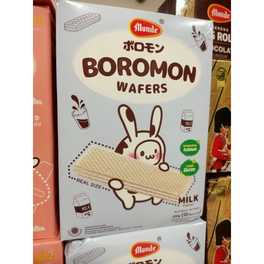 

MONDE BOROMON WAFERS RASA MILK 120GR