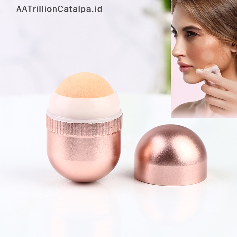 Aatrillioncatalpa Roller Penyerap Minyak Wajah MINI Bola Batu Vulkanik Penghilang Minyak Rolling Ball ID