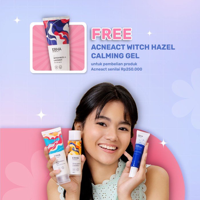 Bundle Erha Zincore &amp; Acne Facial Mask - Suplemen dan Masker Jerawat