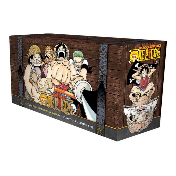 Komik One Piece Box Set 1: East Blue and Baroque Works Volumes 1-23