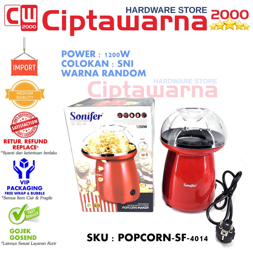 

Popcorn Maker 1200W Pembuat popcorn Berondong Jagung Portable