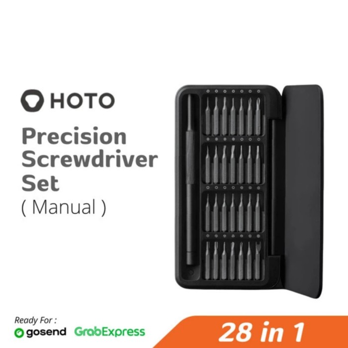 Hoto Obeng set Manual 28in1 Magnetic Screwdriver set