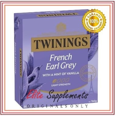 

Twinings French Earl Grey 80 Pack Original Australia (Teh Aromatik Rasa Lemon dan Vanilla)