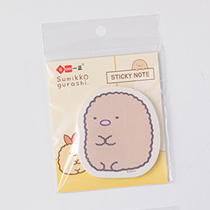 

TOKKADO Sumikko Gurashi Sticky Notes Catatan Memo Tempel Karakter Lucu - Tonkatsu Yellow