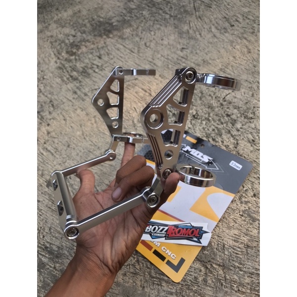 Kupingan Brecket Cnc Set Dudukan Plat Nomor As 31 dan as 33 shock ninja Pangkon Plat Nomer MOS CB GL