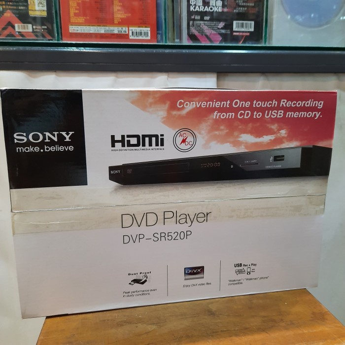 ✨BISA COD✨ -PLAYER DVD / VCD SONY HDMI (DVP-SR520P)