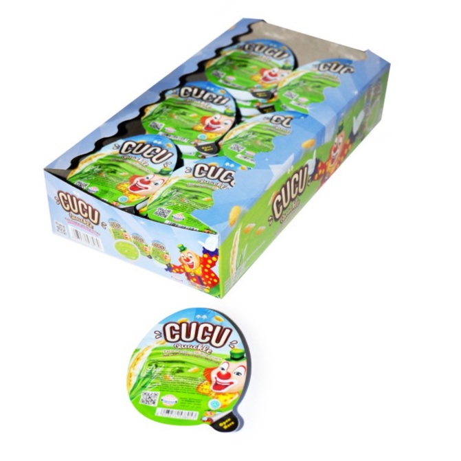 

Cucu Quackle Pandan Paste with Cereals 1 BOX isi 24 PCS