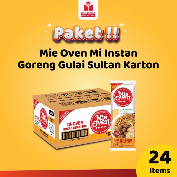 

Mie Oven Mi Instan Goreng Guai Sutan Karton
