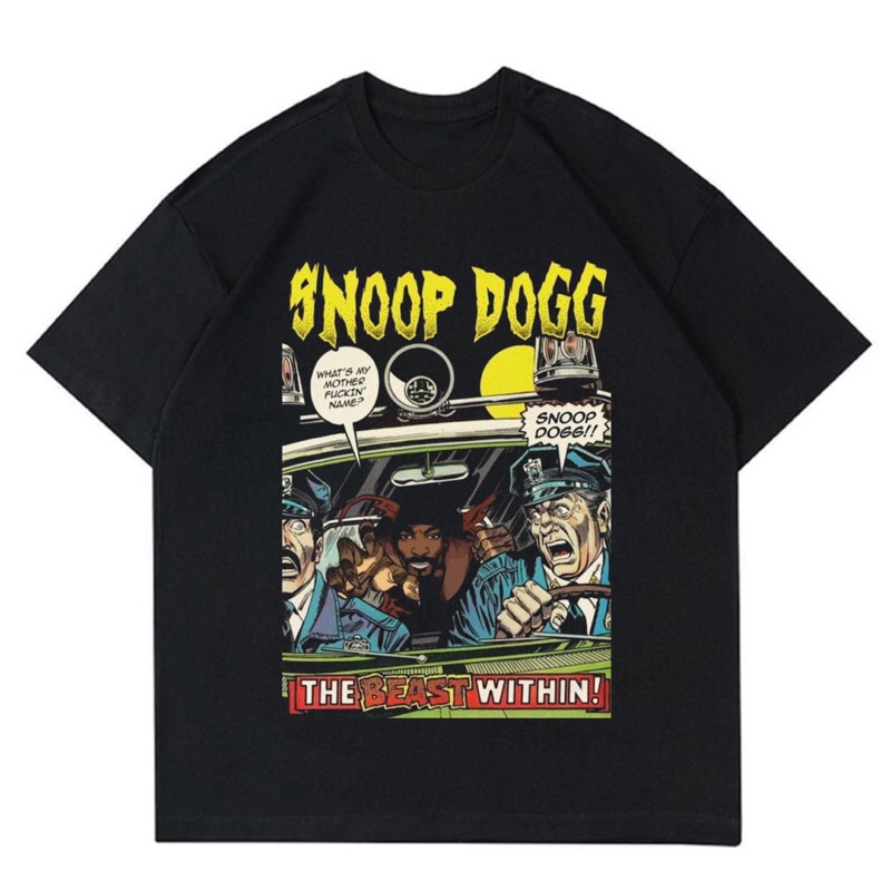 KAOS RAPPER SNOOP DOGG - THE BEAST WITHIN | T-SHIRT RAPPER SNOOP DOGG WHATS MY MOTHER FVCKIN NAME VI