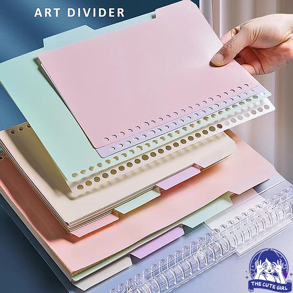 

A5/B5 Morandi Pastel ART Divider / Pembatas Binder Warna Pastel - Stazionario