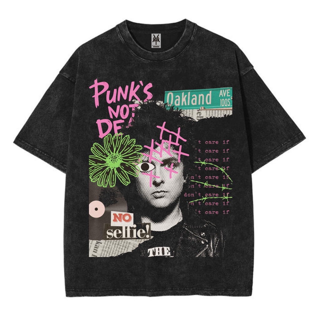 Kaos oversize sex pistols band washed washing vintage tee
