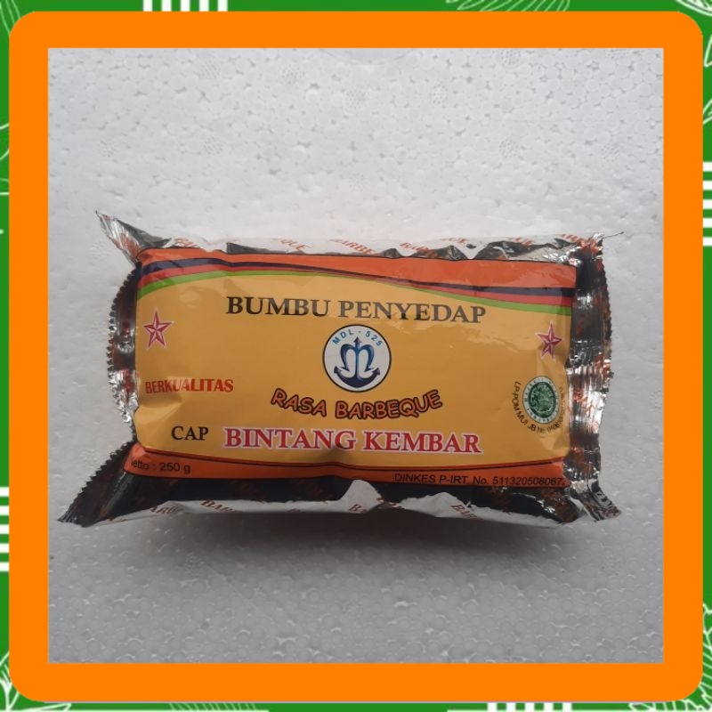 

MDL 525 BUMBU TABUR PENYEDAP RASA BBQ 250 GR BINTANG KEMBAR BARBEQUE Best Seller