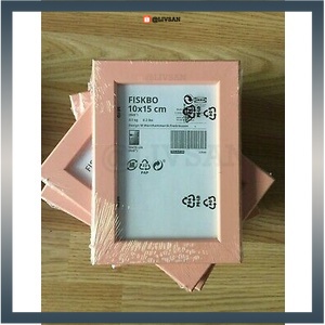 FISKBO 5R Bingkai Frame PINK Foto10x15cm Souvenir Pernikahan Wedding Dekorasi Meja Minimalis Mewah E