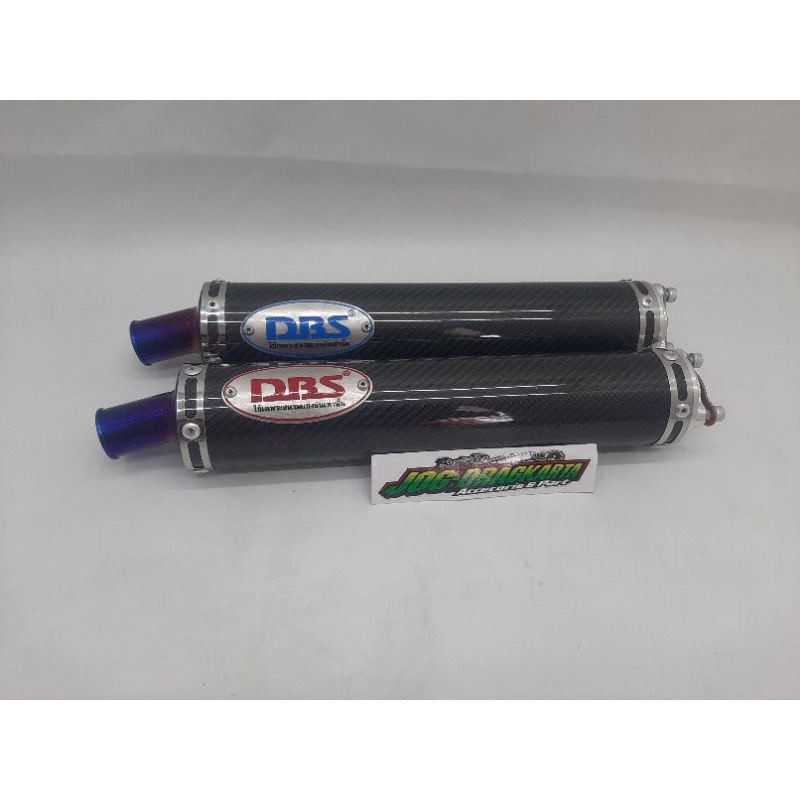 SILINCER SLENCER KNALPOT 2TAK DBS TITANIUM KARBON ORIGINAL DBS THAILAND 100%