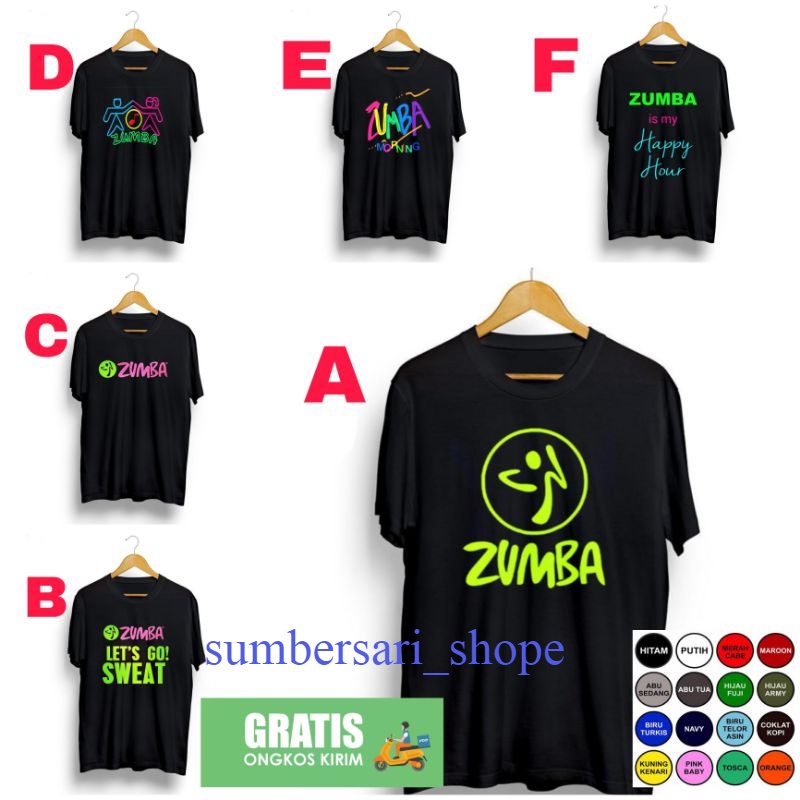 Kaos senam zumba