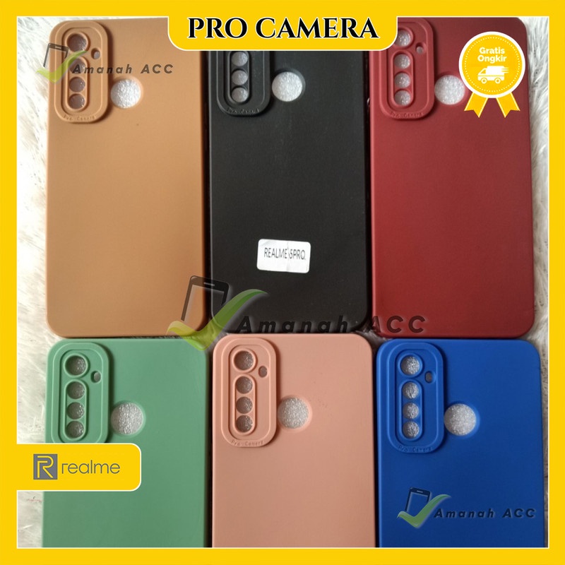 SOFTCASE PRO CAMERA REALME 5 PRO CASE PELINDUNG CAMERA