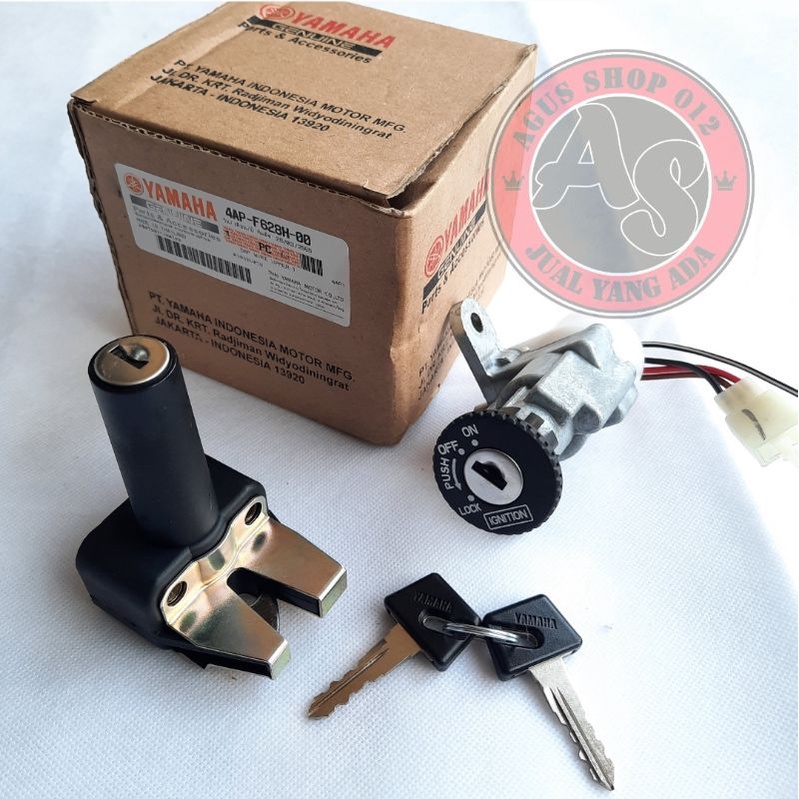 Kunci Kontak F1ZR FIZR Vega Lama Crypton ori Kunci Yamaha Komplit Kunci Jok 1 Kunci 2 lobang ASPARTS