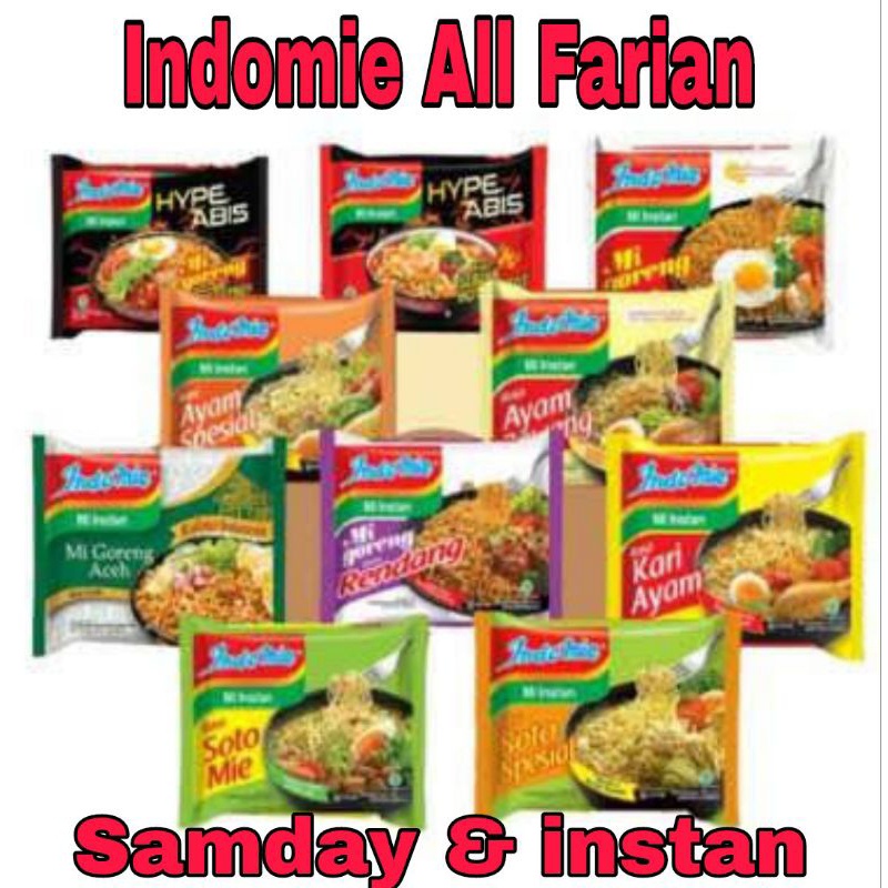 INSTAN Mie instan Indomie