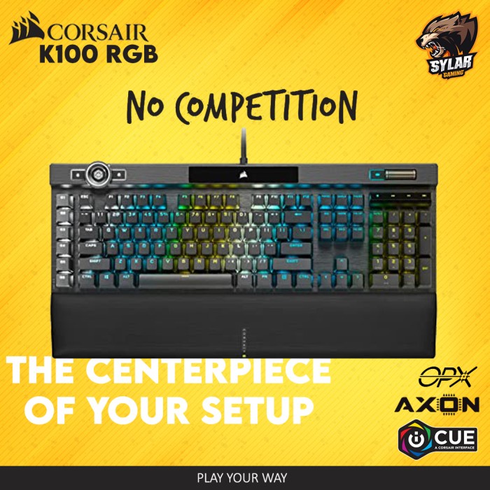 Corsair K100 RGB Mechanical Gaming Keyboard - OPX Switch