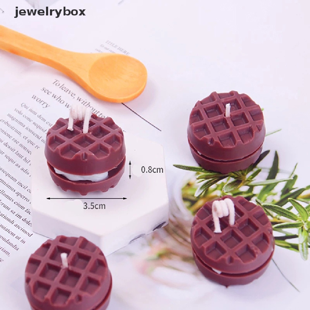 [jewelrybox] Cetakan Silikon Waffle DIY Alat Pembuat Waffle Bulat Praktis Cetakan Coklat Butik