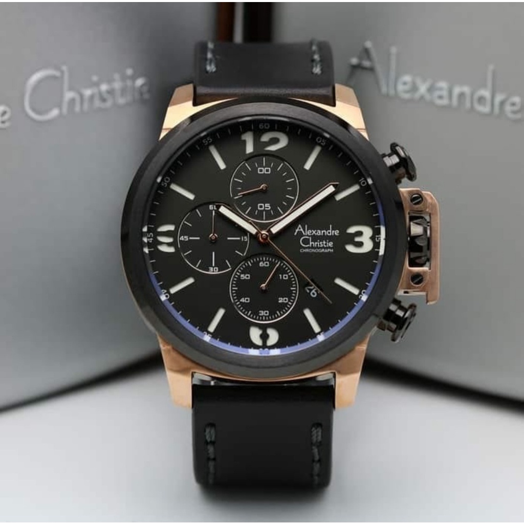 Alexandre Chritie Ac 6280 / AC6280 Jam Tangan Pria Original Dia 4,8cm