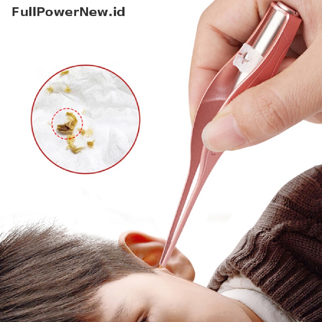 Power Ear Pick Wax Remover Cleaner Kuret Dengan Lampu Senter LED Earpick Tool ID