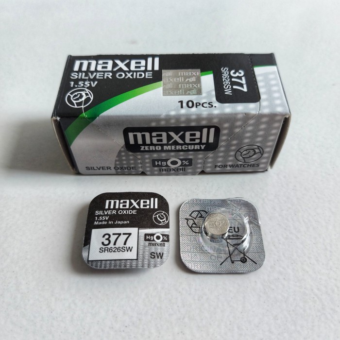 baterai Jam Tangan 626 Maxell Batu Battrey batre 377 Sr626Sw Maxell