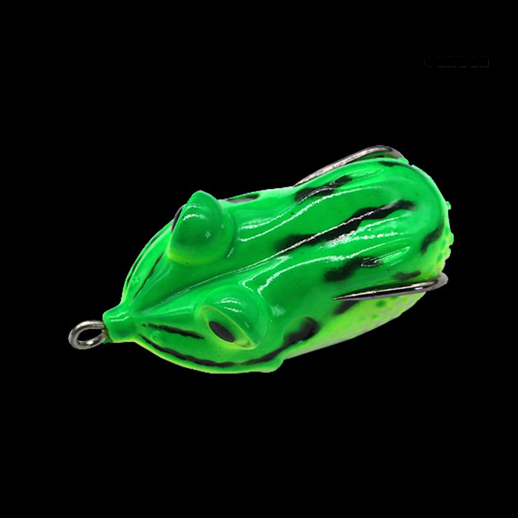 Cnn-lure Umpan Lembut Realistis Fisheye Tajam Kait Tahan Gigit Angling Silika Gel Bermata Besar Thunder Frog Lure Umpan Memancing Luar Ruangan