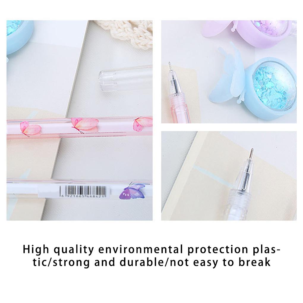 Huit Sequin Neutral Gel Pen0 5mm Hitam Alat Roller Ball Pulpen Tulisan Kantor Alat Tulis Wedding Bridesmaid Tamu Hadiah