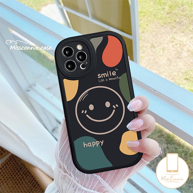 Casing Infinix Smart5 6 Infinix Hot 10T 10s 11s 9 10 11 Play Note8 Hot10 Lite Simple Kartun Lovely Happy Smile Couple Soft Cover