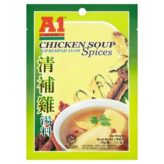 

[Ready Stock]Cod Bumbu Sup Ayam Kuah Rempah A1 35g / Herbal Chicken Soup Spices Instant